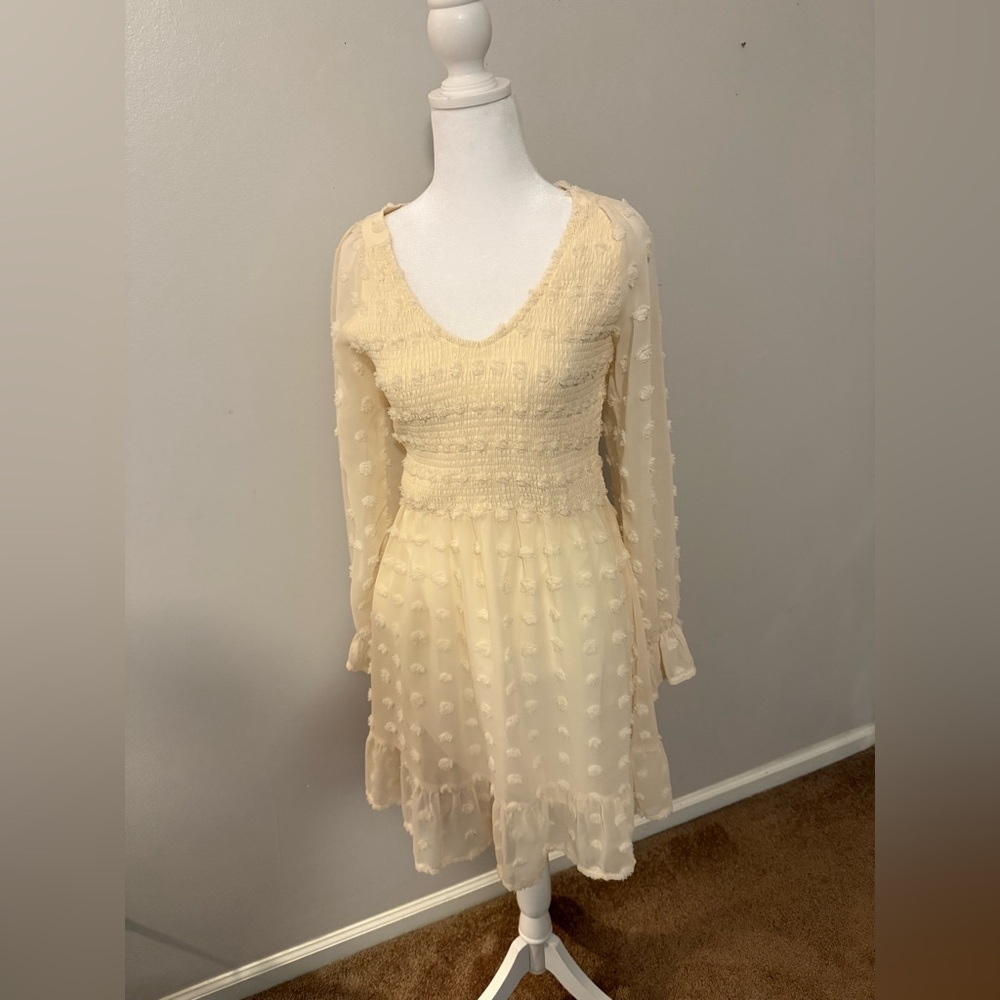 BTFBM Cream Polka Dot Dress - Picture 3 of 10